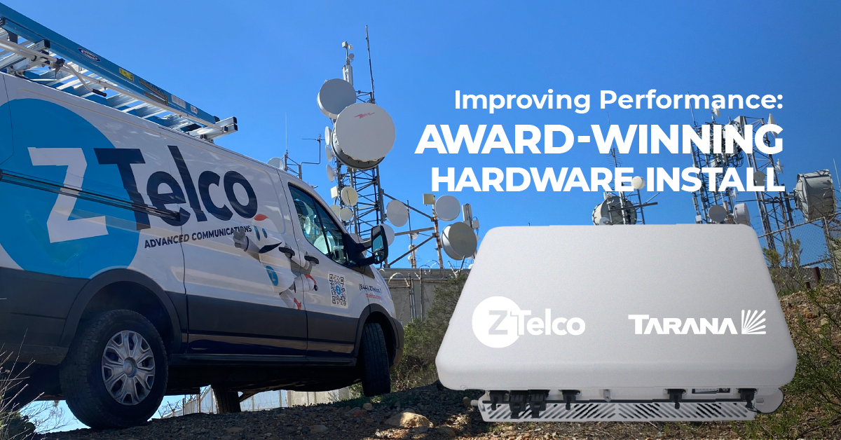 San Diego Internet Service Provider, ZTelco Upgrading Tower Sites to Tarana G1